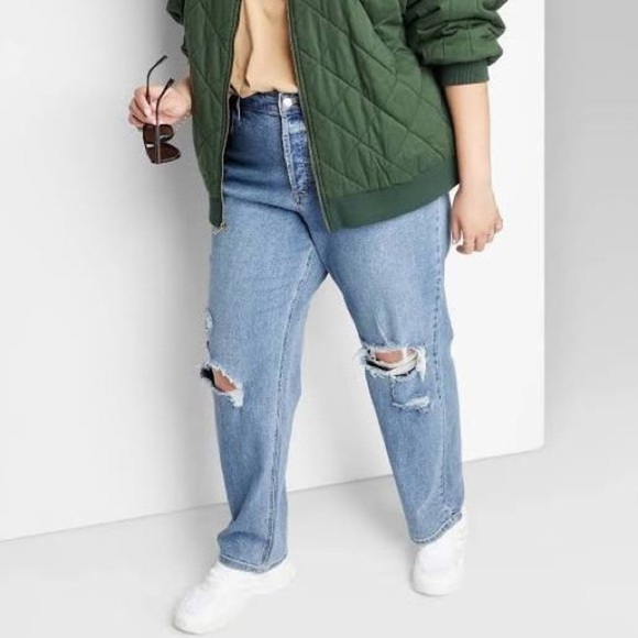 “And Now This” Distressed Jeans